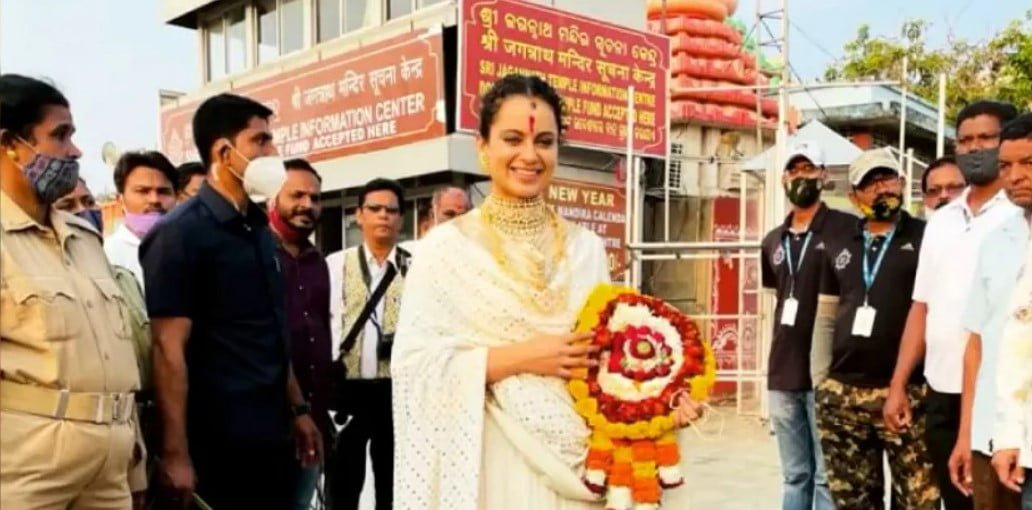 Kangana Ranaut visits Puri Jagannath temple