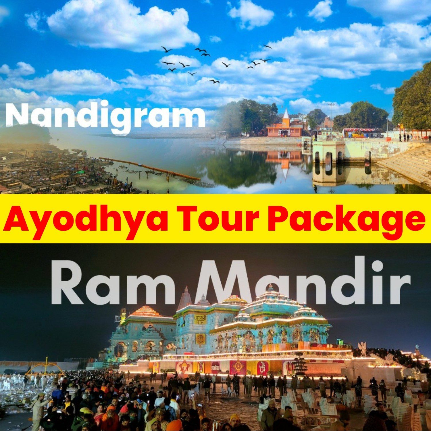 Ayodhya Tour Package Ayodhya Ram Mandir Ayodhya saryu river Ayodhya Ganga Aarti Ayodhya Nandigram