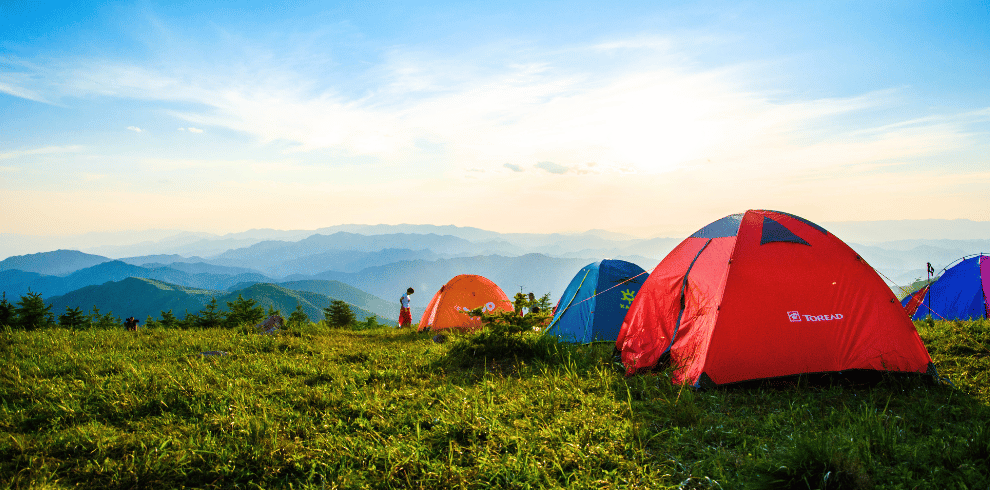 camping in India on Mountains