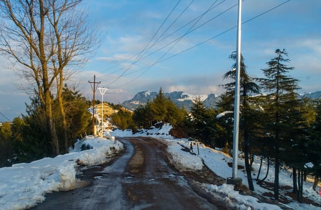 Top 10 Places to Visit Near Vaishno Devi 12 Snow-covered Nathatop mountain near Patnitop
