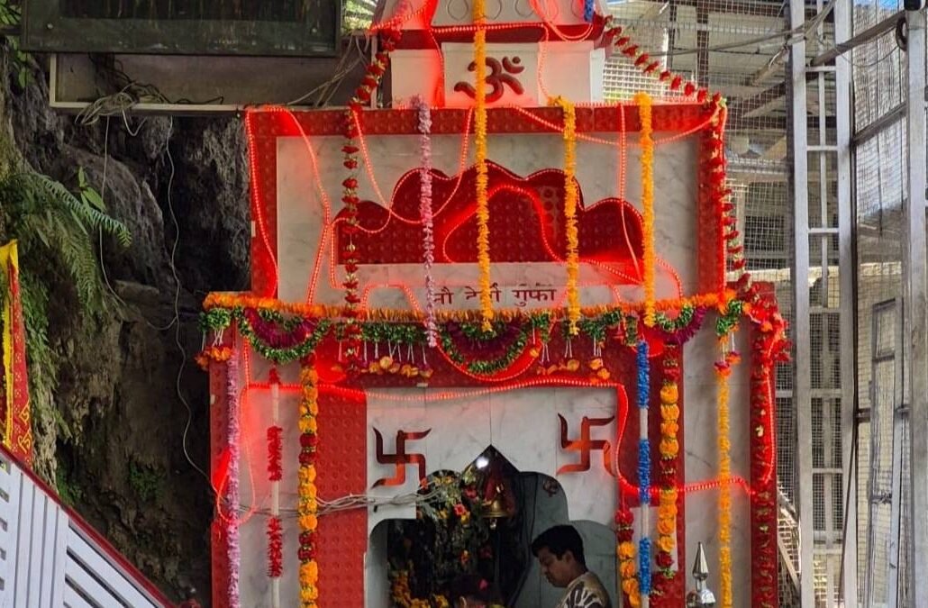 Top 10 Places to Visit Near Vaishno Devi 9 Nau Devi Temple near Katra surrounded by scenic hills