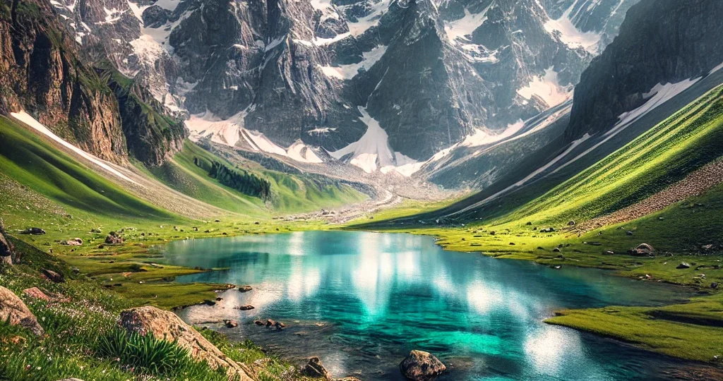 Vasuki Tal Lake near kedarnath Temple